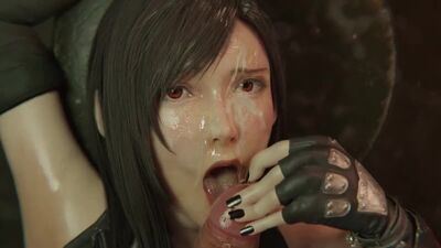 Tifa Lockhart - sexe oral ; cunnilingus ; fellation ; gorge profonde ; baise buccale ; baise avec les lèvres ; éjaculation ; branlette ; porno hentai 3D ; [Final Fantasy]