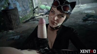 (Som) Catwoman em primeira pessoa: sexo oral e masturbação manual, versão 1 [DC, Selina Kyle; Pornografia; Hentai; R34; Sexo; SFM; pornô; sexo; hentai]