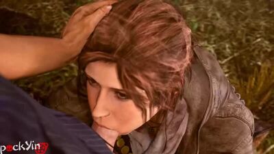 Lara Croft - sexe oral ; cunnilingus ; fellation ; gorge profonde ; baise buccale ; porno hentai 3D ; [Tomb Raider]
