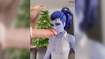 (Dźwięk) Tracer i Widowmaker jako futanari podczas seksu oralnego z kobietą [Overwatch; porno; hentai; dickgirl; R34; seks; Blender; porno; seks; futanari]