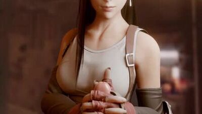 Tifa Lockhart - handjob; masturbation; orgasm; cum; 3D sex porn hentai; #1; [Final Fantasy]