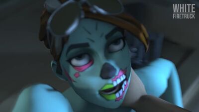 Ghoul-Soldat wird auf einem Auto gefickt (Fortnite-Sex)