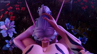 (Son) Futanari elfe de sang et elfe de la nuit en fellation [World of Warcraft, WoW ; Porno ; Hentai ; Dickgirl ; R34 ; Sexe ; Blender ; порно]