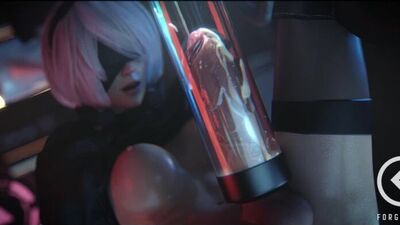 (Áudio) Yorha 2B futanari - versão de masturbação a solo. Cum [NieR: Automata; Pornô; Hentai; Dickgirl; R34; Blender; порно; секс; futanari; solo]