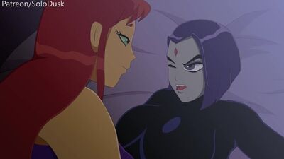 (Áudio) Starfire e Raven futanari numa animação futa [DC, Teen Titans;Pornografia;Hentai;Dickgirl;R34;Sexo;2D;хентай;футанари]