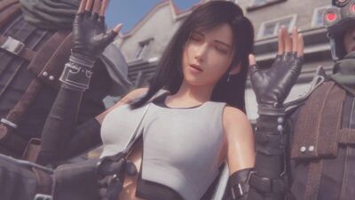 (Son) Tifa Lockhart en solo - Fouille corporelle de Tifa, partie 1 [Final Fantasy, FF ; Porno ; Hentai ; R34 ; Blender ; solo]