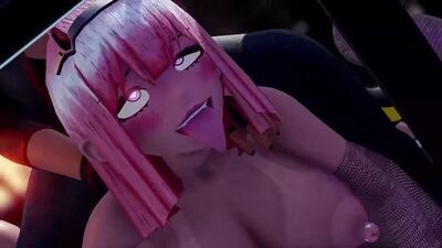 Karaoké futanari dans Zero Two 3