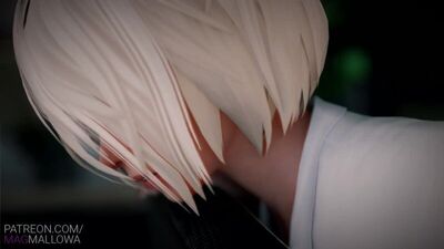 (Sonido) Sexo anal con Yorha 2B - Oficina [NieR: Automata; Porno; Hentai; R34; Sexo; Blender; порно; хентай]