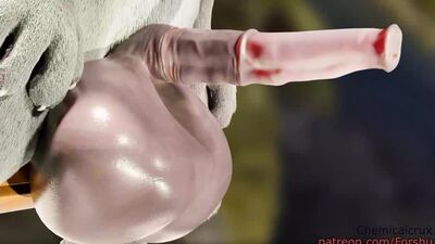 Furry futanari with our cock mice