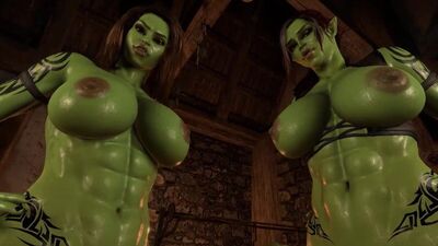 (Dźwięk) Orkowie i ludzie w futanari – trójkąt z futanari, z perspektywy osoby aktywnej [Virt-a-Mate (VaM), Weebu; porno; hentai; dziewczyna z penisem; R34; seks; futanari]