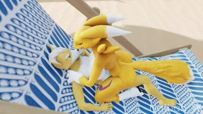 Furry, yiff, Renamon, Pokémon, pornografia, sexo, R34
