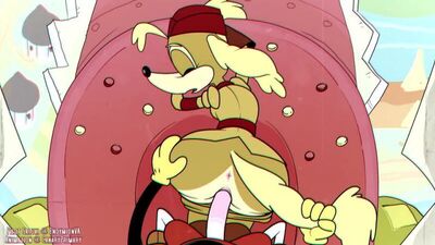 Furry yiff Cuphead pilot Saluki