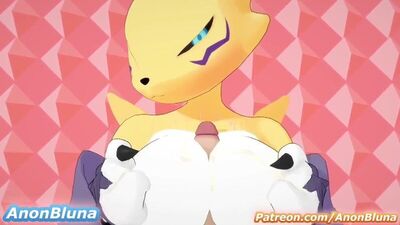 Furry, Yiff, Renamon, Pokémon, Tanz, Porno, Sex