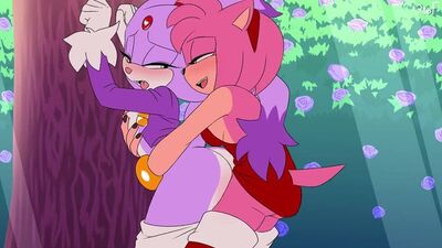 Yiff peloso, futa, Sonic, Amy Rose e Blaze la gatta