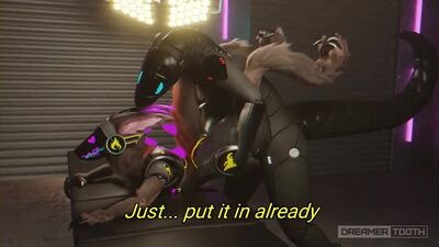 3D Yiff 2/3 por Dreamertooth: Robô heterossexual é fodido com violência - Porno Furry - Sexo - Lagarto Escamoso