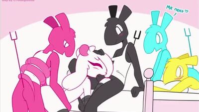 2D-Yiff von Whygena Reggie – Furry-Porno E621 FYE – Gangbang mit Reggie, der Maus – schwuler Femboy