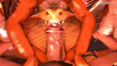 3D Yiff by MrSafetyLion Furry Porn Sex E621 FYE XCOM Viper Blowjob