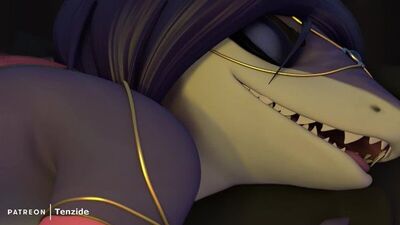 3D yiff di Tenzide - Porno furry - Sesso E621 FYE - Ragazza squalo eterosessuale
