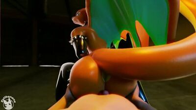 3D Yiff par Evilbanana - Porno furry - Sexe - E621 - FYE - Pokémon - Digimon - r34 - règle 34 - Charizard - Fille dragon - Scalie - Blender