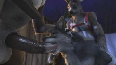 3D Gay Yiff de H0rs3: porno furry, sexo, E621, Raindeer, doble penetración, femboy, lobo, Navidad