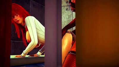 Rias Gremory x Succubus - futanari; sexo oral; minet; broche; foda na cara; à canzana; pornografia hentai 3D; [High School DxD]