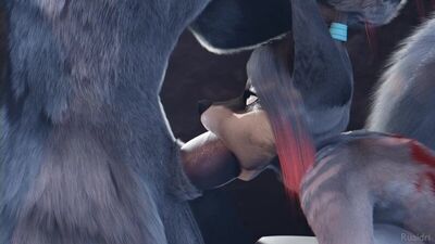 3D yiff de Ruaidri. Porno furry. Sexo. E621. Gangbang. Dominación. Trío. Sexo duro