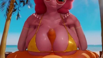 3D Yiff por moreuselesssource Pornografia Furry E621 Sexo FYE Heterossexual MLP R34 Regra 34 Biquíni Masturbação entre seios Paizuri