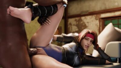 Jessie Rasberry – BBC; mit schwarzem Mann; Missionarsstellung; Vaginalverkehr; 3D-Sex-Porno-Hentai; [Final Fantasy]