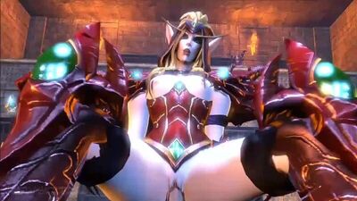 Valeera Sanguinar - gros seins ; baise vaginale ; chevauchée ; elfe de sang ; porno hentai 3D ; [World of Warcraft]