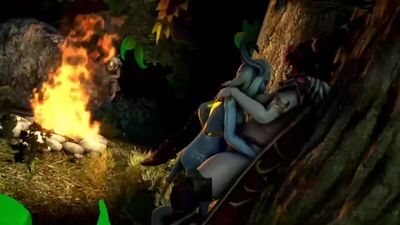 Alexstrasza (Aspecto Dragão) x Draenei - futanari; afeminado; armadilha; milf; vagabunda; prostituta; à canzana; chupar mamas; [World of Warcraft]
