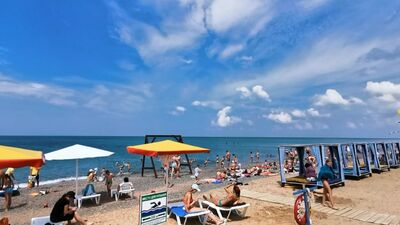 Vídeo de «Vacaciones con niños en Crimea. Centro de vacaciones "Frunzenets"»