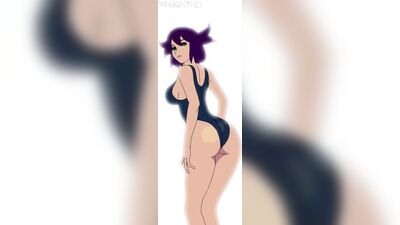 Lena Tikhonova (Lena Tihonova) – Twerking; großer Hintern; 3D-Sex-Hentai-Porno; (von SmoleVN) [Everlasting Summer | Бесконечное Лето]