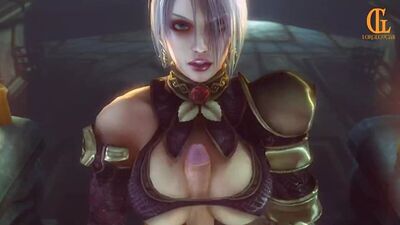 Ivy Valentine - branlette espagnole ; paizuri ; masturbation ; gros seins ; gros nichons ; porno hentai 3D ; [Soul Calibur]