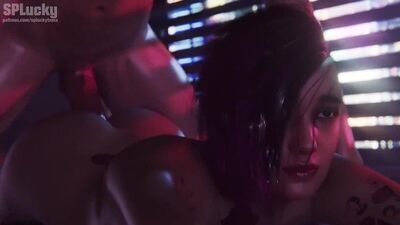 Judy Alvarez - domination ; gros cul ; fesses rebondies ; porno hentai 3D ; (par @SPLucky) [Cyberpunk 2077]