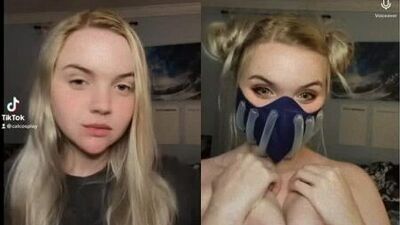 Calcosplay - Cosplay de Himiko com toga, pornografia hentai; nua; sem roupa; mamas grandes; peitos grandes; [My Hero Academia]