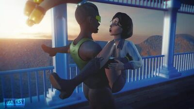 Elizabeth – BBC; Blacked; interrassischer Hentai; vaginal gefickt; Reiten; 3D-Sex-Hentai-Porno; (von @wanksy) [BioShock]