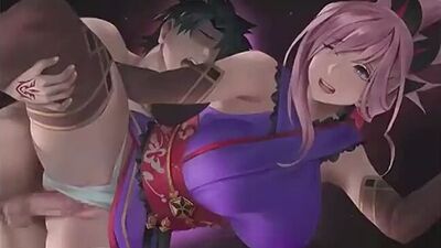 Miyamoto Musashi x Fujimaru - NSFW; orgasmo; corrida interna; medias; porno hentai sexual en 3D; (por @therealunfairr) [Fate/Grand Order]