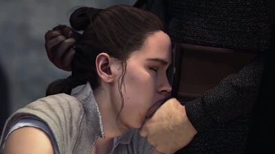 Rey Skywalker - NSFW; oral sex; minet; blowjob; deepthroat; facefuck; orgasm; cumshot; ahegao; 3D sex porn hentai; [Star Wars]