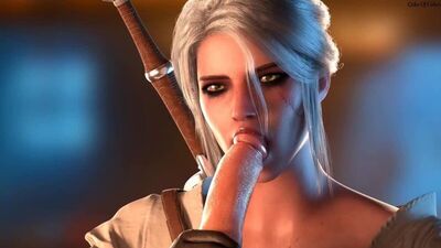 Ciri - No apto para menores; sexo oral; cunnilingus; mamada; garganta profunda; follada facial; porno hentai en 3D; (por @Cake_of_Cakes) [The Witcher]