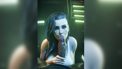 Rogue Amendiares – NSFW; BBC; blacked; międzyrasowe hentai; seks oralny; lodzik; hentai z seksem 3D (autor: @FugTrup) [Cyberpunk 2077]