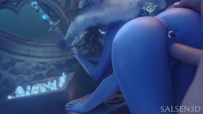 Ranni - NSFW; curvilínea; rabo grande; anal; à canzana; pornografia hentai 3D; (por @Salsen3D) [Elden Ring]