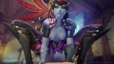 Widowmaker - NSFW; POV; montada; mamas pequenas; pornografia hentai 3D; (por @FPSBlyck | @FPSBlack) [Overwatch]