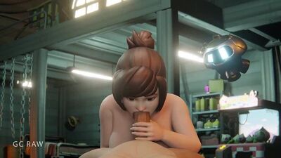 Mei - NSFW; sesso orale; cunnilingus; pompino; gola profonda; scopata in bocca; porno hentai 3D; (di @GcRaw) [Overwatch]