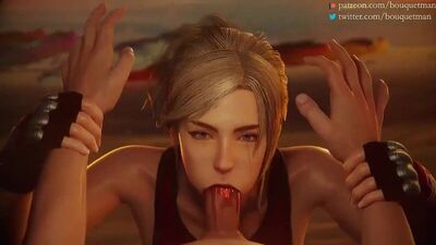 Lidia Sobieska - NSFW; sexo oral; sexo oral feminino; broche; sexo oral agressivo; montada; mamas grandes; pornografia hentai 3D; (por @bouquetman) [Tekken]