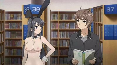 Mai Sakurajima - NSFW; coelhinha; nua; sem roupa; mamas grandes; peitos grandes; pornografia hentai 3D; [Seishun Buta Yarou]