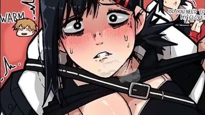Kobeni Higashiyama x Denji - NSFW; orgasmo; creampie; mamas grandes; peitos grandes; pornografia hentai 3D; (legendas em inglês) [Chainsaw Man]