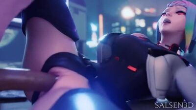 Lucyna Kushinada (Lucy) - NSFW; posição missionária; penetração vaginal; pornografia hentai 3D; (por @Salsen3D) [Cyberpunk 2077]