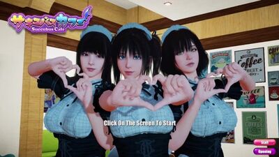 Succubus Cafe - Jeu PC d'anime hentai mettant en scène des adolescentes japonaises minces