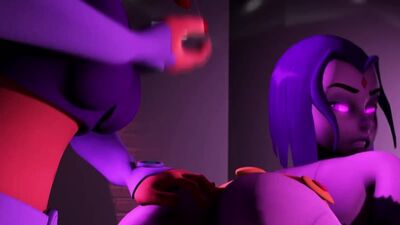 Pornografia 3D futanari dos Jovens Titãs