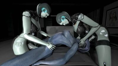 Edi e Liara - ménage à trois [Mass Effect] pornografia futanari